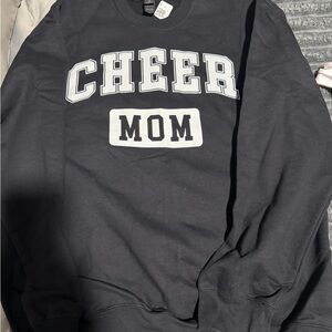 Cheer Mom Softstyle Black Sweatshirt